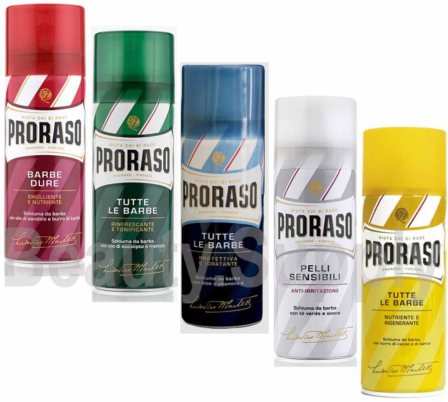 proraso shaving foam travel size
