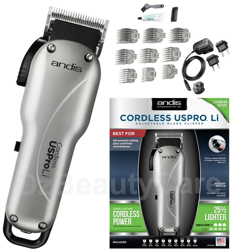 Andis Cordless US Pro Li Professional Barber Hair Clipper/Trimmer