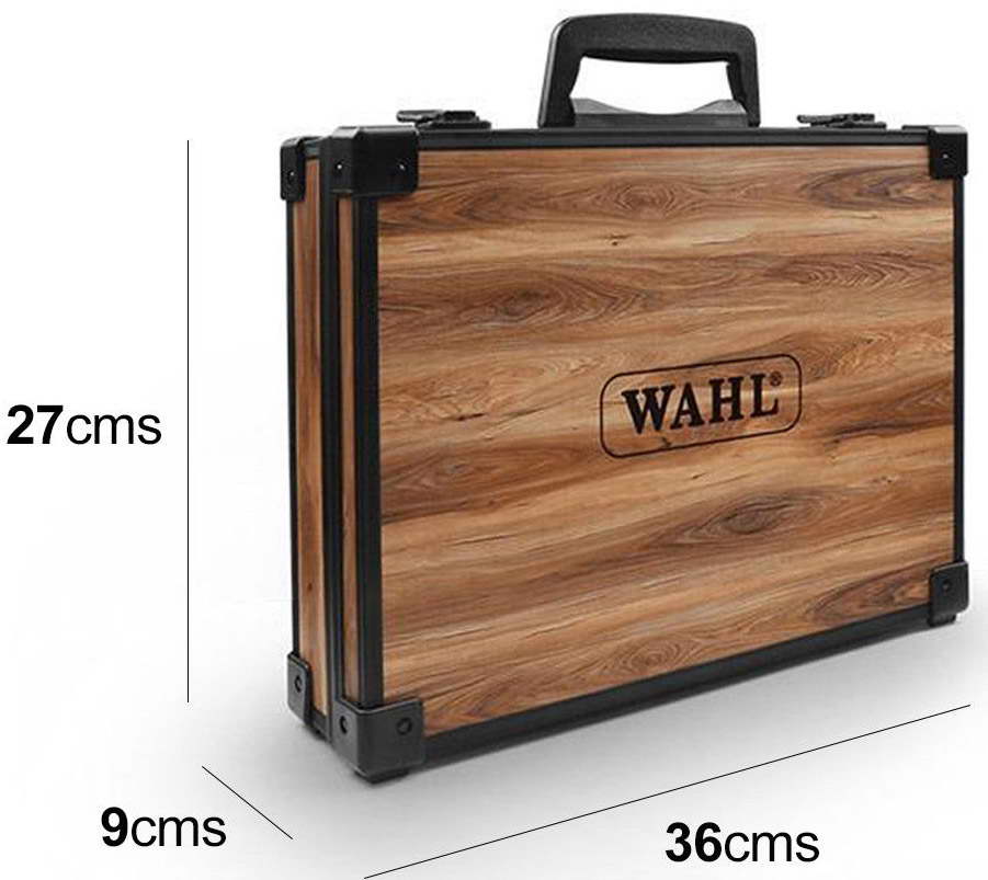 Details About Wahl Barber Lockable Wooden Tool Box Storage Travel Carry Case