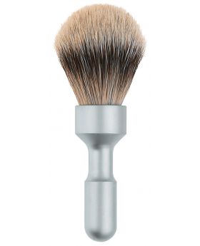 Merkur Futur Badger Hair Shave Brush Matt Chrome 1700