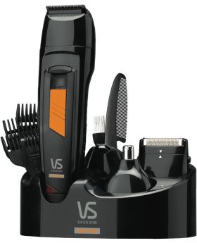 VS Sassoon Metro Carbon Titanium All-in-One Hair Grooming System 14pc - VSM7056A