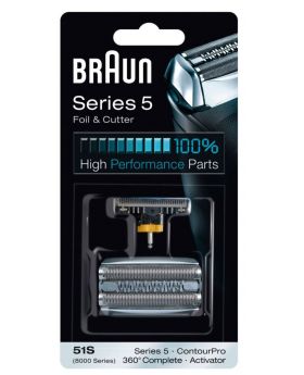 Braun Series 5 51S / 360° Complete / Activator series 8000 Foil and Cutter Set