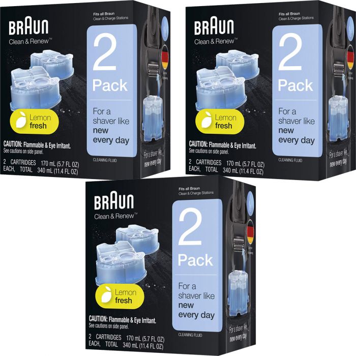 Braun Clean & Renew Refill Cartridge - CCR2 (6x Refill Units) - Free  Delivery
