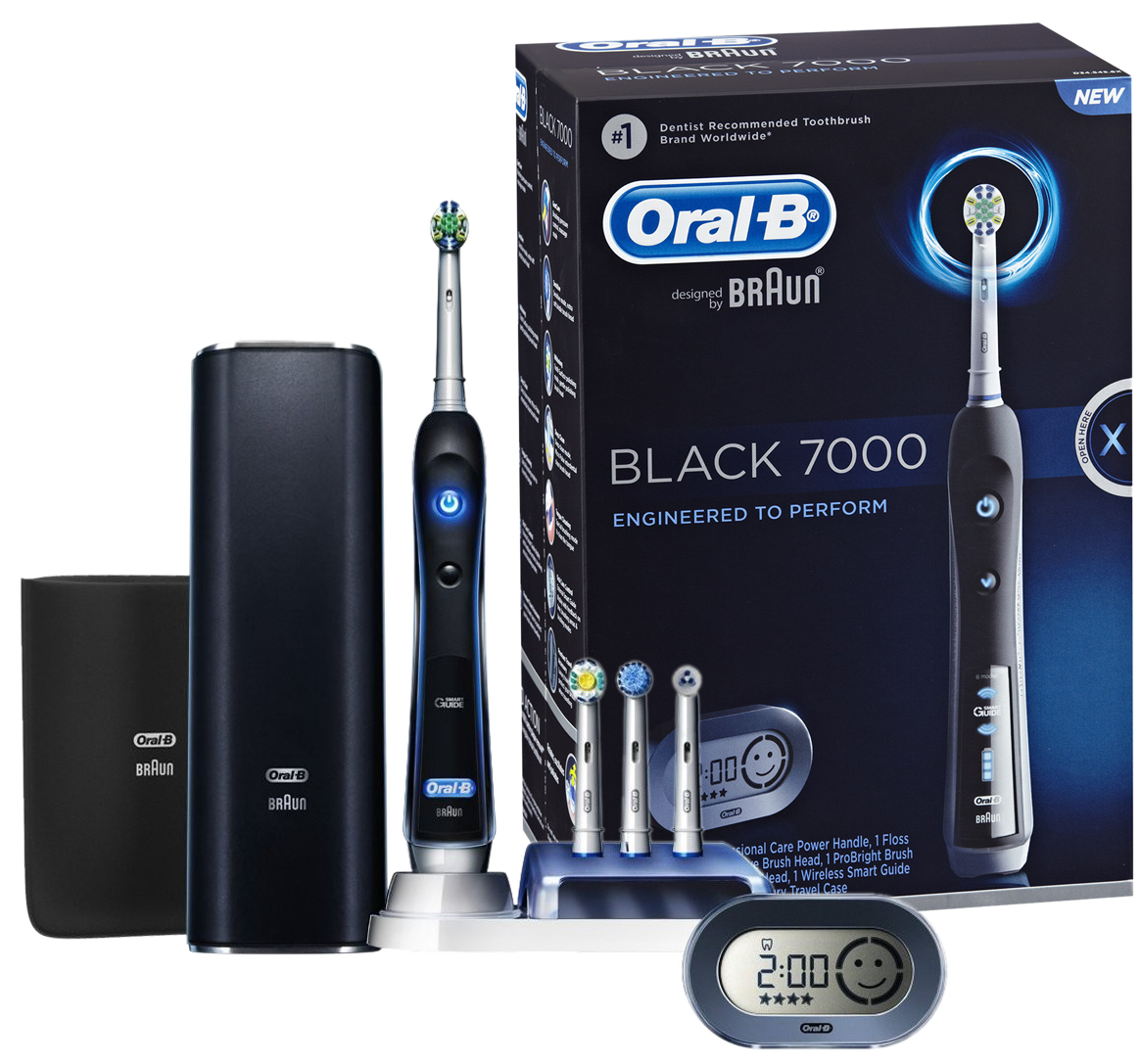OralB IQ7000 Triumph With SmartGuide Electric Toothbrush Black