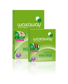 Waxaway Ready To Use Face Strips 20 Pack