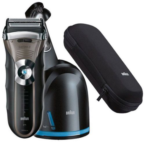 Braun Series 3 390CC-4 Men Self-Cleaning Electric Shaver - Free